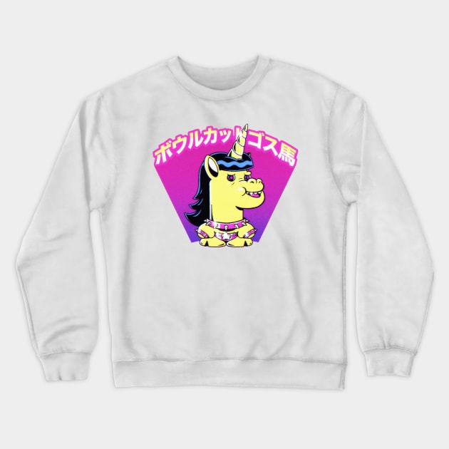 bowlcut gothhorse Crewneck Sweatshirt by Bowlcut Pug